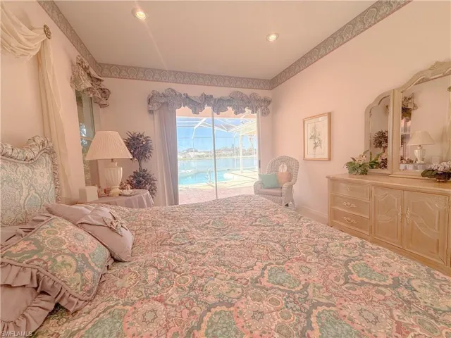 Bedroom featuring access to outside