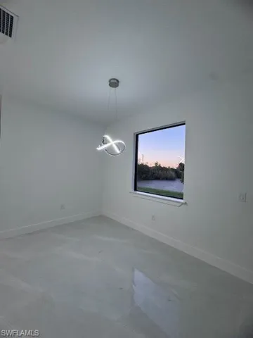 View of spare room
