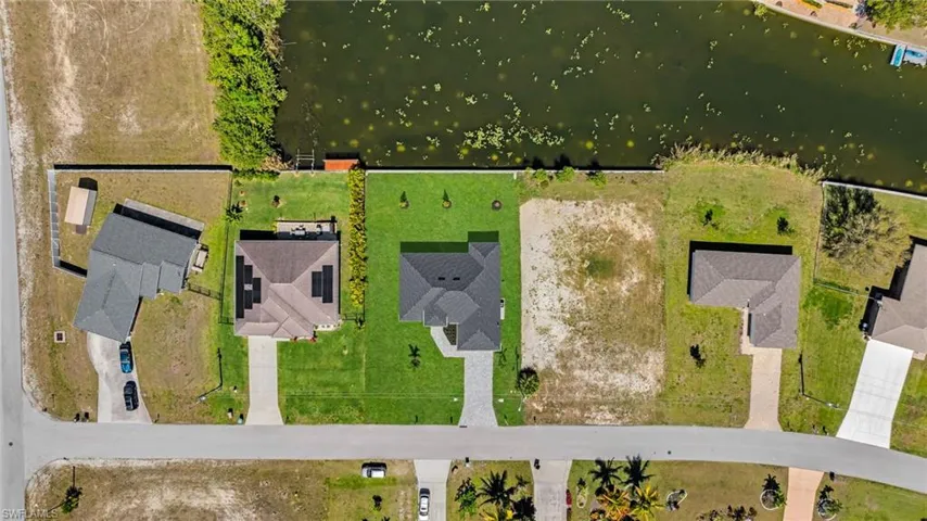 Drone / aerial view with a residential view