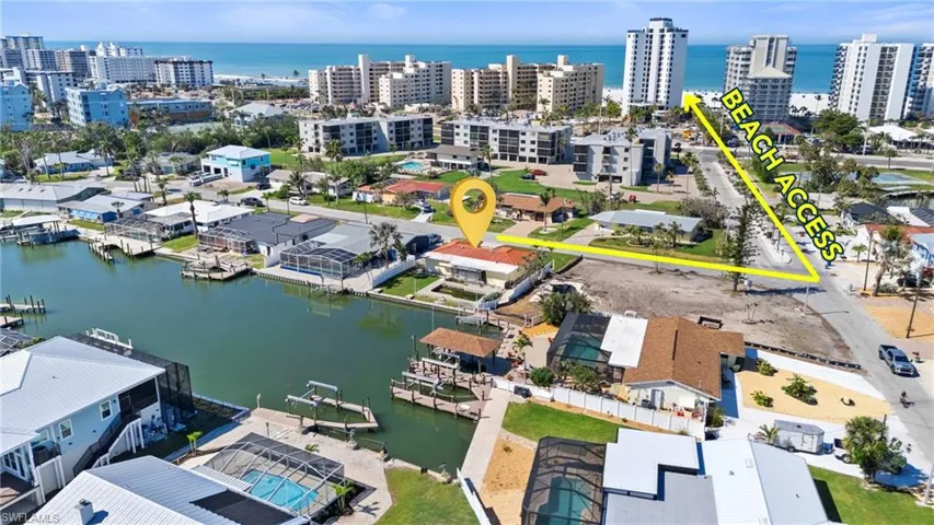 Drone / aerial view featuring a water view and a city view  - Virtually Edited Image