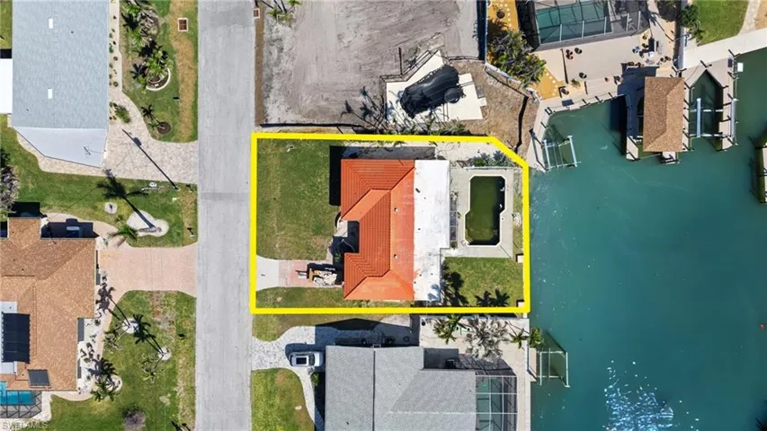 Drone / aerial view featuring a water view  - Virtually Edited Image