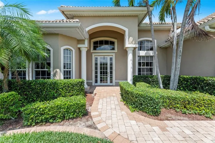 Entrance to property with french doors