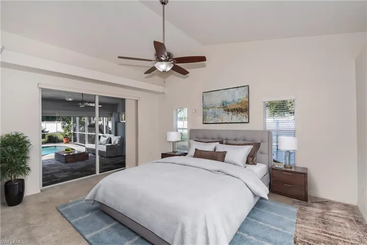 Virtually Staged Master Bedroom