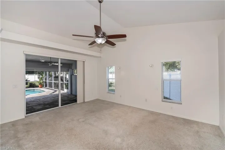 Master Bedroom with sliders to large screened lanai