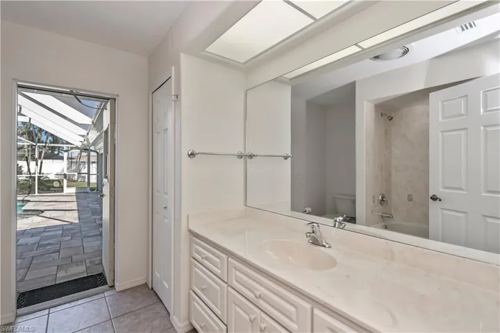 Guest bath is a pool bath