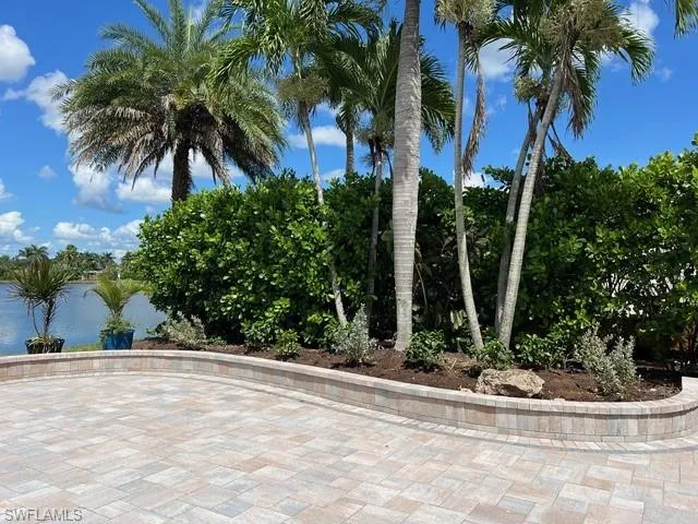 View of patio featuring a water view