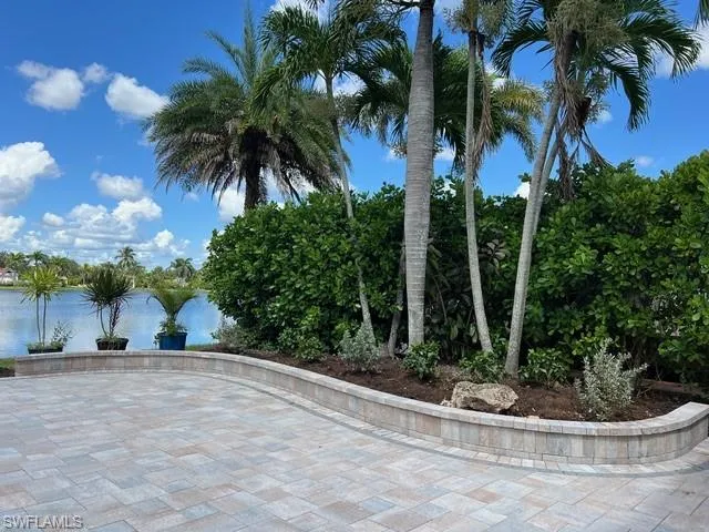 View of patio featuring a water view