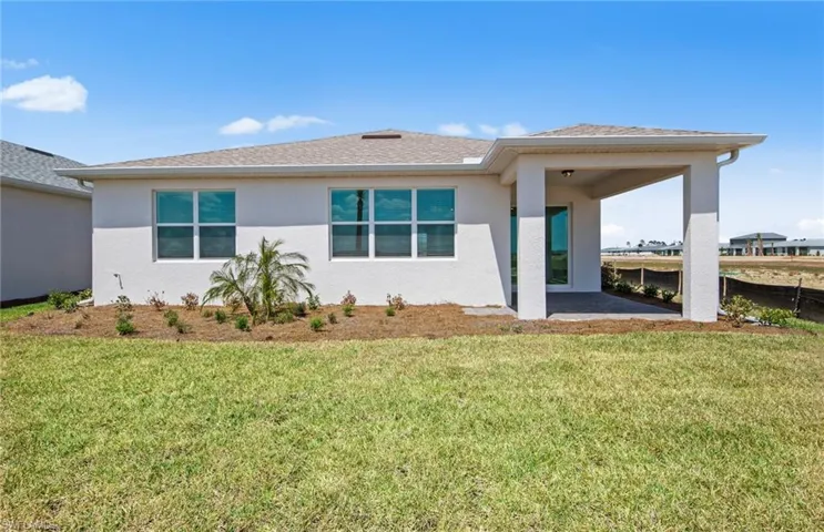 Rear of home