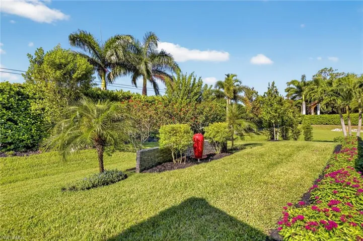 Rear yard/garden with water feature and room for a custom pool/spa!