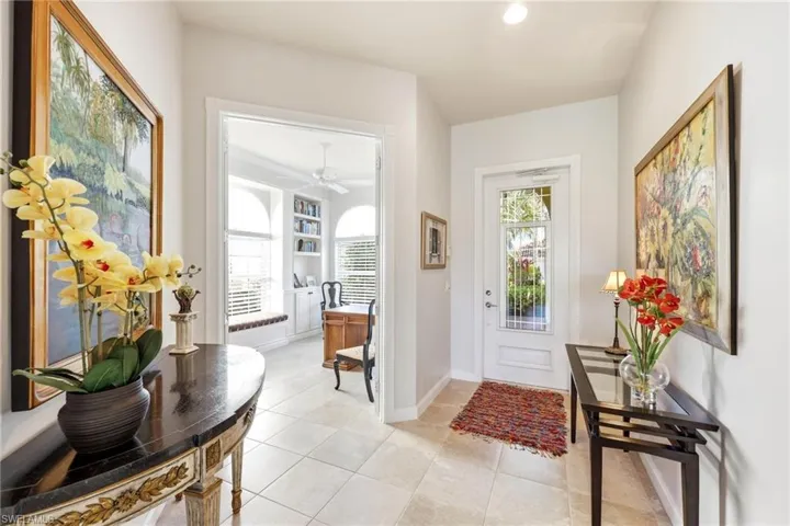 Entry door with access to the Home Office / Den