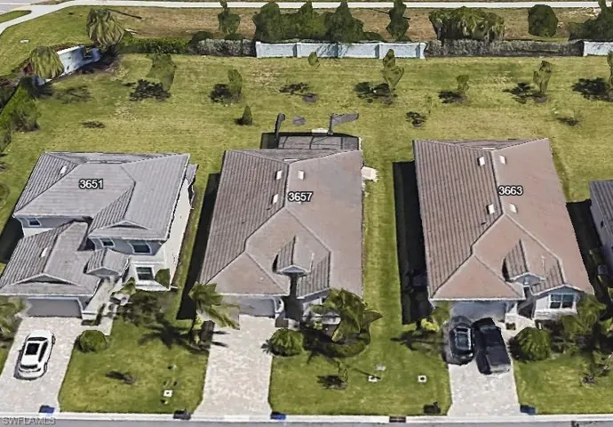 Aerial view from front of property