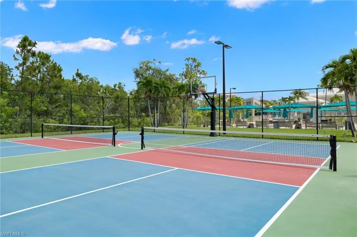 8 tennis, 10 pickleball & 5 bocce courts