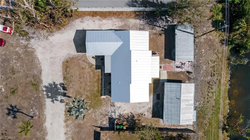 View from above of property
