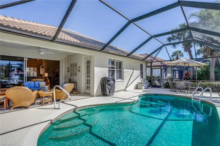 Lanai includes solar heated pool, spacious areas both under roof or open to sun