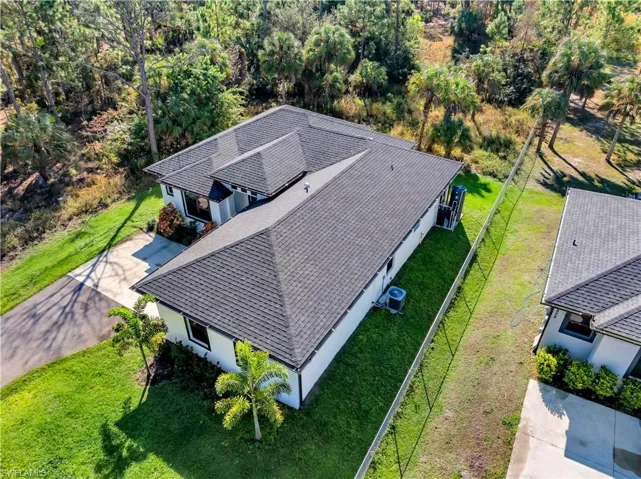View from above of property