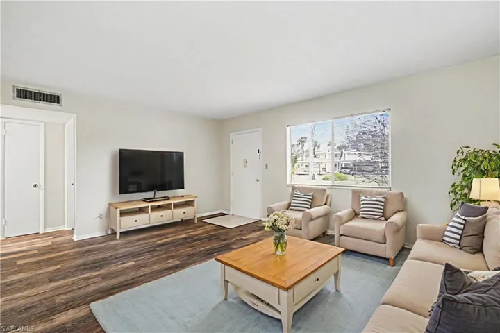 Virtually staged living room