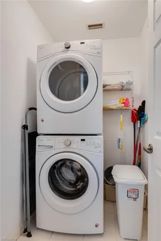stacked washer and dryer