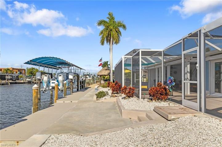 Concrete and Composite Dock with Carefree Landscaping