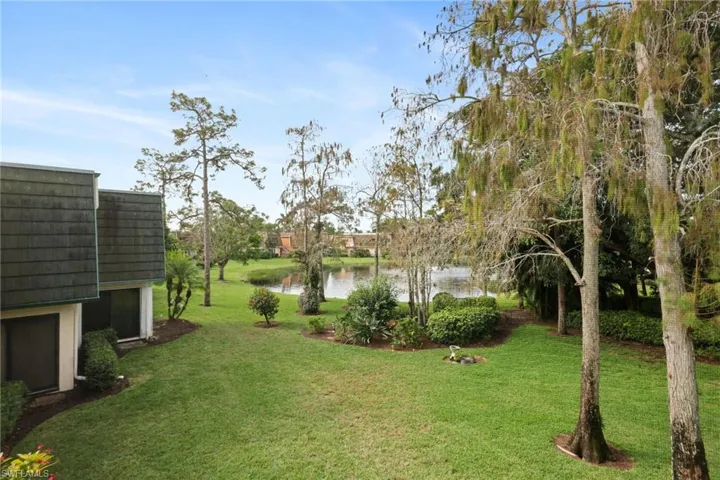 View of yard featuring a water view