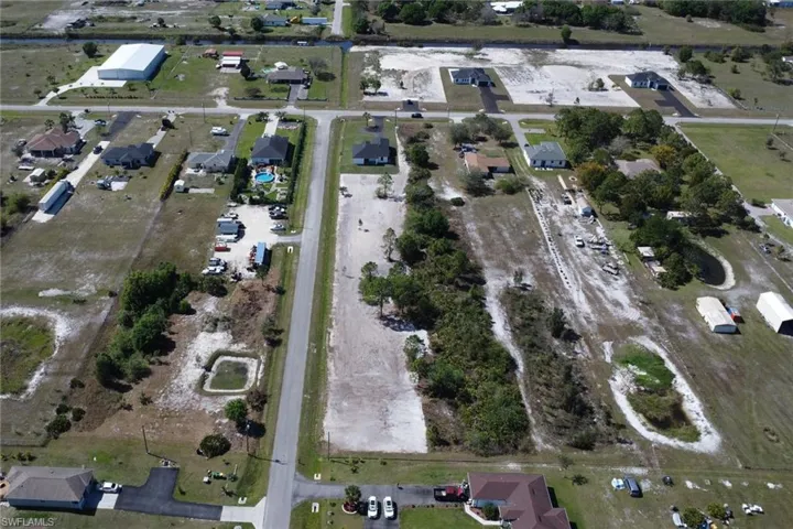 Birds eye view of property