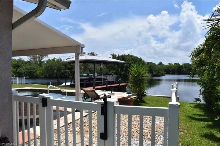 Side view looking toward water