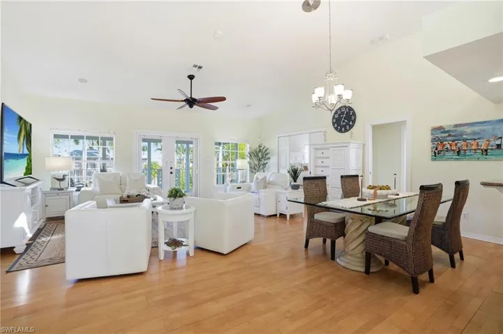 Living Dining Area featuring Hardwood Flooring