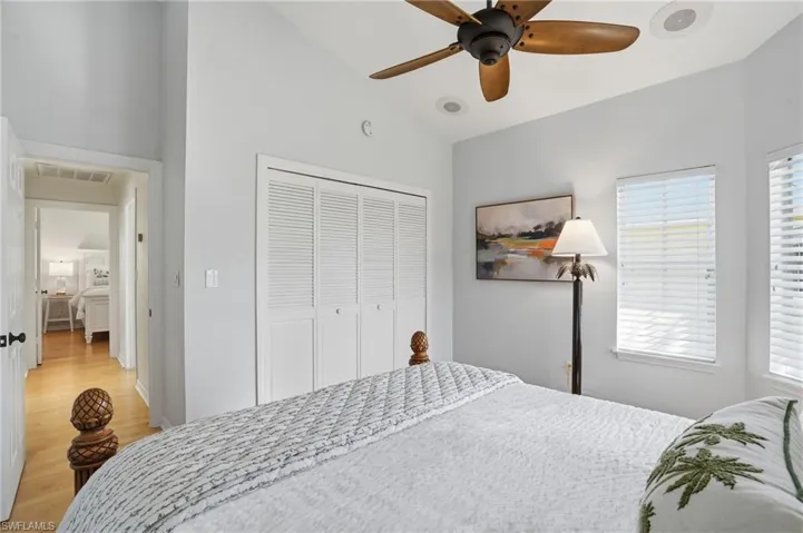 Hardwood Flooring leading to Guest Bath