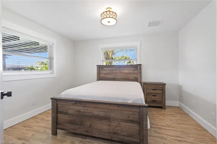 Bedroom featuring light wood-style floors