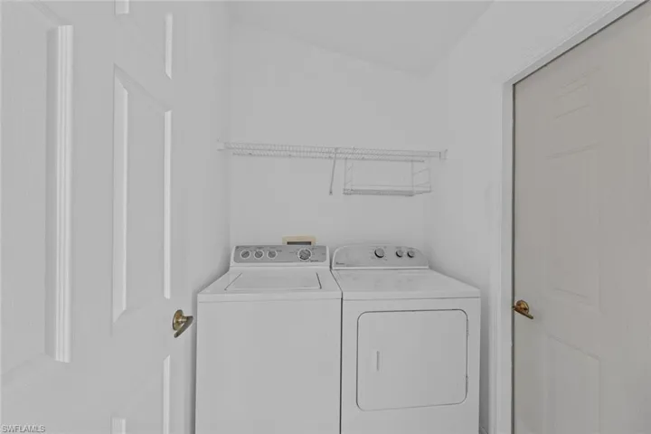 Laundry area with separate washer and dryer