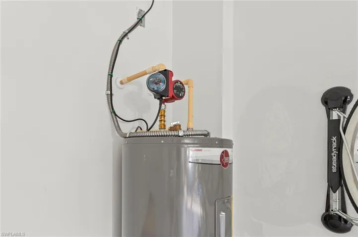 Utilities with electric water heater New HOT WATER RECIRCULATION PUMP (October 2022), New GARAGE INTERIOR PAINT (July 2023)