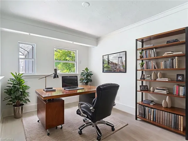 Virtually staged office