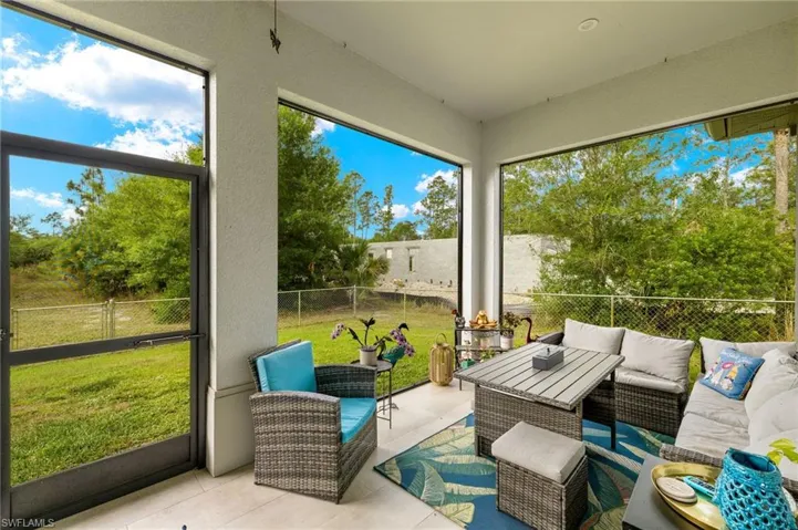Sunroom with outdoor lounge area
