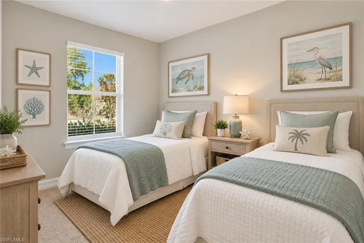 guest room picture hs been AI enhanced