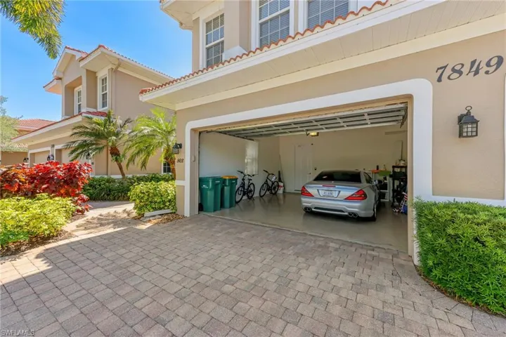 Nice sized garage complete with epoxy floor and side window