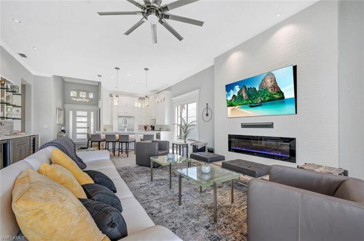 Open concept Kitchen and Living Area