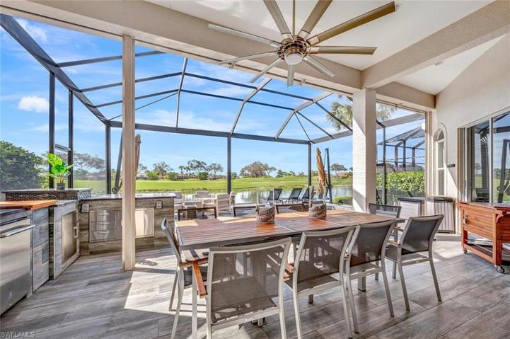 Picture Window Patio Screen, the house is located on the 14th Hole