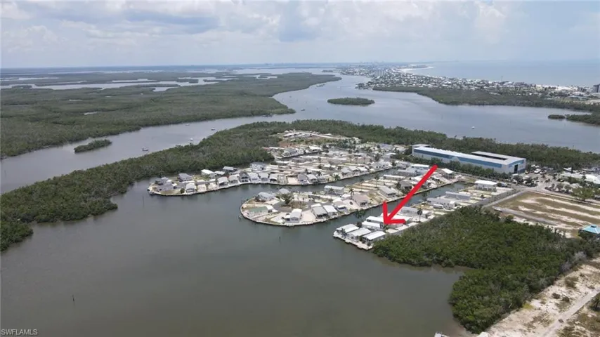 Port Carlos Cove Aerial Vew