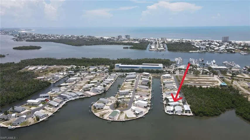 Aerial view of Port Carlos Cove
