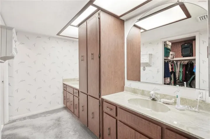 Bathroom featuring vanity