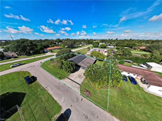 Birds eye view of property
