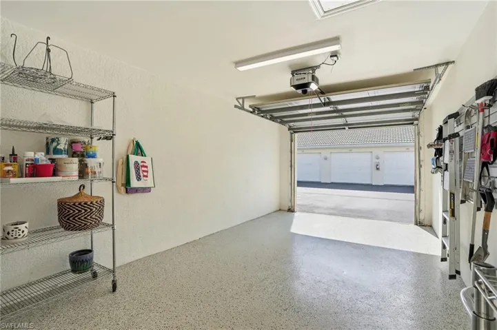 Private entrance to the courtyard thru the garage