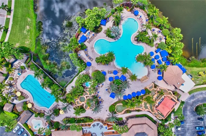 Birds eye view of property