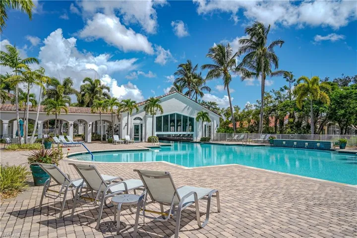 View of pool with a patio area