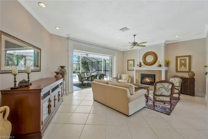 Warm and inviting living room.