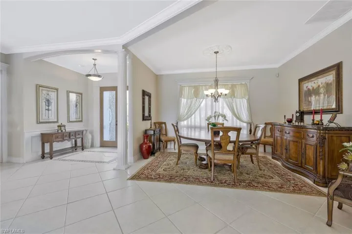 Elegant formal dining room with ample space for entertaining.