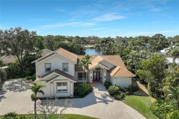 Aerial view of front of home.