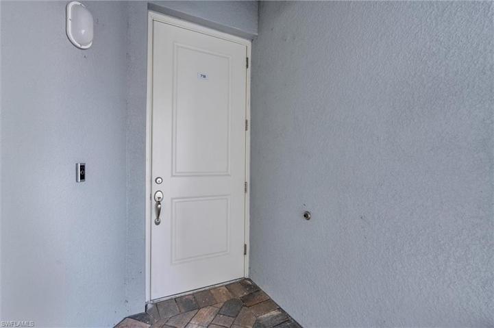 Entrance to unit