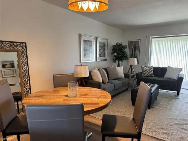 Dining area featuring hardwood / wood-style flooring