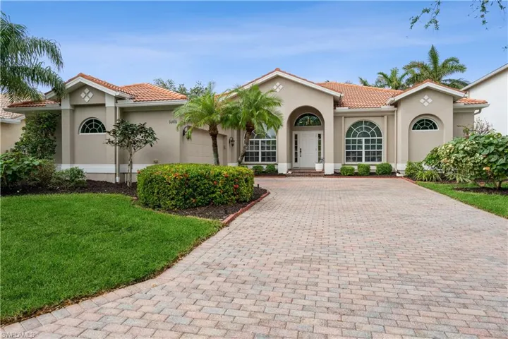 Front Entry with brick paver driveway