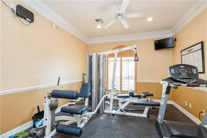 Exercise room in the Clubhouse